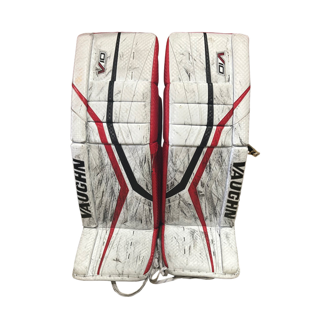 Vaughn Velocity V10 - Used Pro Stock Goalie Full Set (White/Red/Black)